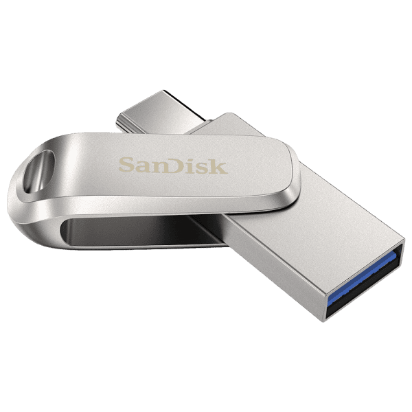התקן בנפח  DUAL USB3.1/TYPEC LUXE 128GB מבית SanDisk בעיצוב קל ונשלף