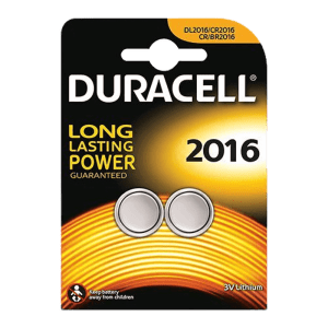 זוג סוללות ליתיום DURACELL CR2016