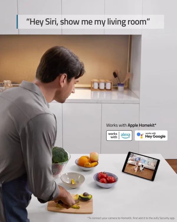 ⁦מצלמת אבטחה חכמה Anker Eufy Indoor cam 2K Pen &Tilt⁩ – תמונה ⁦5⁩
