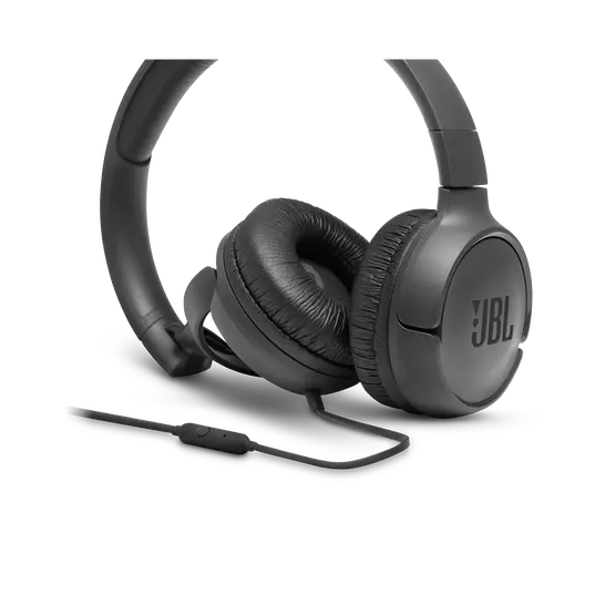 ⁦אוזניות קשת חוטיות JBL TUNE 500 בצבע שחור⁩ – תמונה ⁦2⁩