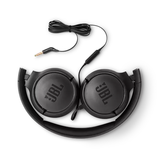 אוזניות קשת חוטיות JBL TUNE 500 בצבע שחור