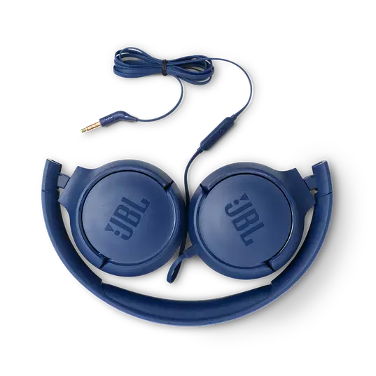 אוזניות קשת חוטיות JBL TUNE 500 בצבע כחול