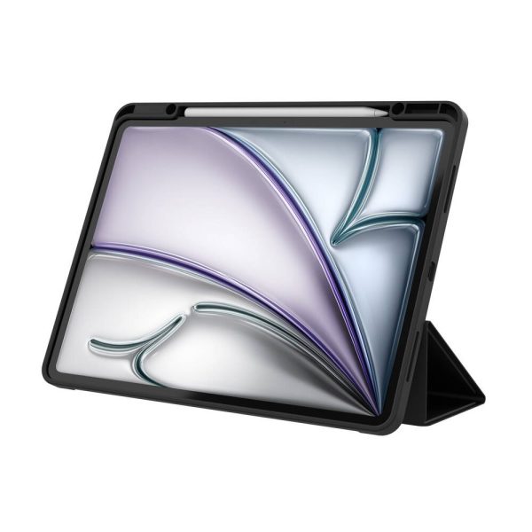 ⁦כיסוי ספר JCPal DuraPro שחור ל־iPad Pro 11-inch (M4, 2024) – הגנה יוקרתית עם תכונות חכמות⁩ – תמונה ⁦4⁩