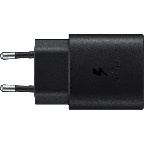 ⁦מטען קיר מהיר 25W עם חיבור Type-C בצבע שחור מבית Samsung שנה אחריות יבואן רשמי⁩ – תמונה ⁦2⁩