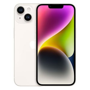 אייפון Apple iPhone 14 בנפח 128GB בצבע Starlight – שנה אחריות יבואן רשמי