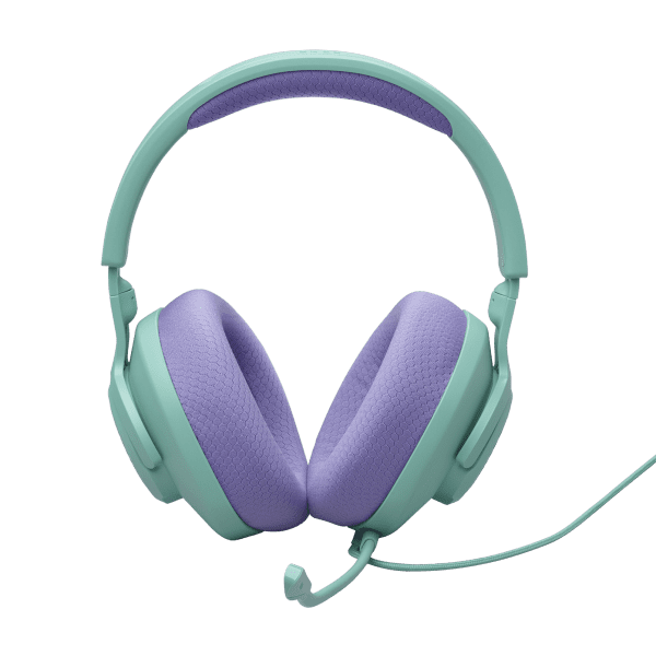 ⁦אוזניות גיימינג חוטיות עם מיקרופון Jbl Quantum 100M2 בצבע ירוק/כחול⁩ – תמונה ⁦3⁩