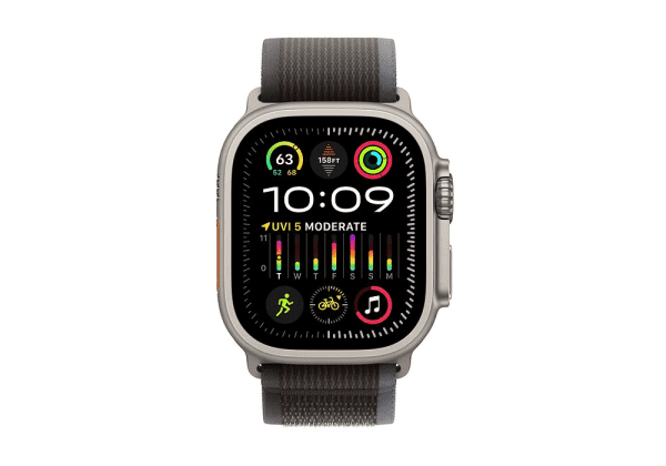 שעון חכם אפל Apple Watch Ultra 2 GPS + Cellular 49mm בצבע Titanium Blue/Black  עם רצועה בגודל S/M