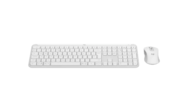 סט מקלדת ועכבר גיימינג אלחוטית – K950 SLIM Bluetooth מבית Logitech בצבע Off White