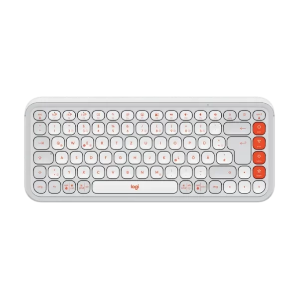 מקלדת אלחוטית Logitech Pop Keys Bluetooth בצבע Off White
