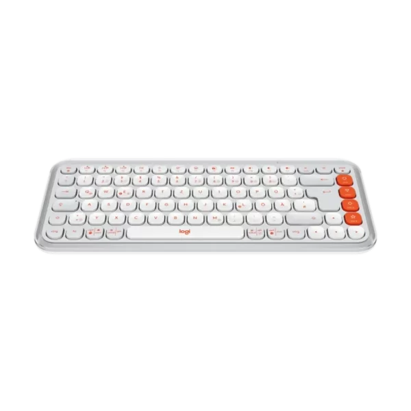 ⁦מקלדת אלחוטית Logitech Pop Keys Bluetooth בצבע Off White⁩ – תמונה ⁦3⁩