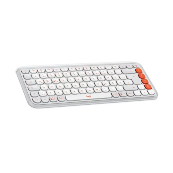 ⁦מקלדת אלחוטית Logitech Pop Keys Bluetooth בצבע Off White⁩ – תמונה ⁦2⁩